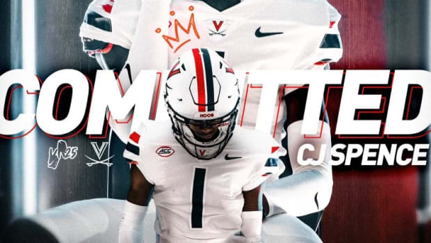 Three-star cornerback CJ Spence announces his commitment to the Virginia football program.